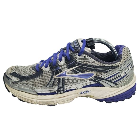 Brooks Adrenaline GTS 11th Edition Womens 8.5 Athletic Shoes Gray Purple Casual - Picture 4 of 10